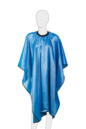 Пеньюар для стрижки "Глянец" 128 х 146 см DEWAL AA04Light Blue